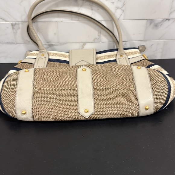 Eric Javits straw and leather bag - Picture 10 of 10